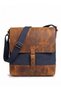 Genuine Leather Waxed Canvas Unisex Postman Shoulder Bag – Daily Use Office Tablet Waterproof – 7197 - 7