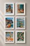 6 Piece Lemonade and Oysters Framed Painting Set Italy Posters Wall Decor Sixmx29