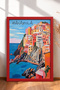 6 Piece Colorful Coastal Towns Framed Painting Set Italy Posters Wall Decor Sixit02 - 2