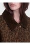 Alita City Lcw Modest Brown Denim Leopard Oversize Women's Jean Jacket with a Difference - 3
