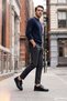 Men's Black Lace-Up Genuine Leather Shoes - 4