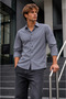 Men's Classic Collar Anthracite Premium Shirt