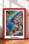 6 Piece Oil Painting Coastal Streets Framed Painting Set Italy Posters Wall Decor Sixit40 - 2