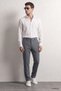 Relaxed Fit (No Pile) Dull Green Striped Jogger Pants - 8