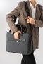 Faux Leather Hand Shoulder Bag Laptop Bag Briefcase - 5