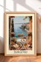 6 Piece Buongiorno Italy Framed Painting Set Italy Posters Living Room Kitchen Gallery Wall Sixit08 - 5