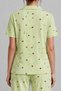 3 Pieces Women's Short Sleeve Casual Pajama Set - 5