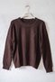 Brown Crew Neck Long Sleeve Collar with Stone Detail, Glitter Stone and Rose Emblem Knitwear Sweater 63 62 - 2