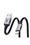 كابل بيانات مجدول للشحن السريع 6A، من USB A إلى C، سرعة نقل بيانات 480 ميجابت في الثانية، وشحن بتقنية Power Delivery PD.