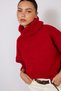 Fishmen Collar Oversize Tricot Sweater Red - 2