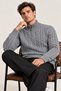 Men's Half-Zipper Hair Knit Sweater - 2