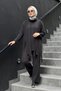 Bora Set with Gradual Striped Front and Trousers 919 Black - 5