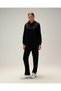6Wf2004-Bk Women's Hooded Sweatshirt, Black. - 7