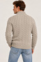 Men's Half-Zipper Hair Knit Sweater - 4