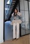 Blue Vintage Fur Detailed Denim Coat - 2