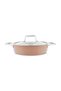 Swiss Crystal 0 Oil-Resistant, Non-Stick, Marly 7-Piece Cookware Set, Cappuccino. - 4