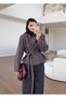 Plaid Patterned Belted Jacket - 2