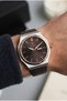Steel Case Leather Strap Men's Wristwatch with 2 Years Warranty - 2