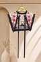 Japanese Cherry Blossom and Crane Bird Pattern Collar Shoulder Scarf 60X55 cm