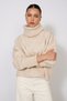 Fishmen Collar Oversize Knitwear Sweater Stone - 4