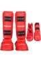 Special Production Fighting Set Sportsman Krkor-100 Red-L Karate Leg Protector Size L Red - 2