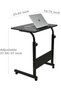 Qualife Laptop Table Computer Desk Overbed Table with Wheels&Pad Slot Movable Height Adjustable Beds - 3