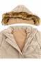 Girl's Removable Fur Lined Plush Waterproof Quilted Coat - 3