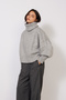 Fishmen Collar Oversize Knitwear Sweater Gray - 3