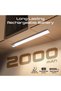 مصباح LED بطول 40 سم مع مستشعر حركة، سطوع 100 لومن، مصابيح LED موفرة للطاقة بقدرة 4 واط، قابلة لإعادة الشحن عبر USB-C 20 - 5