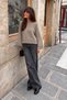 Women's Bat Sleeve Cutout Knitwear Sweater - 3