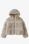 Cream Color Leather Detailed Teddy Coat - 4