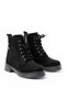Women's Casual Suede Zippered Lace-Up Comfort Boots - 3