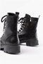 Women's Comfortable Daily Leather Zippered Lace-Up Comfort Boots - 3