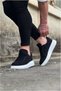 Men's Casual Denim Fabric Lace-Up Comfortable Sports Shoes - 3