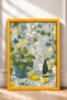 Lemon Vines and Oysters Table Setting Framed Painting Italy Poster Wall Decor Itn044 - 3
