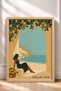 Rilassati E Basta Written Beachside Woman Framed Painting Italy Poster Wall Decor Itn029 - 3