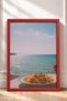 Spaghetti Plate by the Sea Framed Painting Italy Poster Living Room Kitchen Wall Decor Itn037 - 3