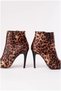 Women's High Thin Heeled Zippered Comfort Boots - 5