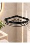 Bathroom Corner Shelf Wall Mounted Metal Soap Dish and Shampoo Holder Organizer
