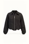 Jacquard Black Bomber Jacket