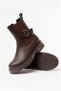 Women's Accessory Buckle Daily Comfort Boots with Elastic Zipper - 3