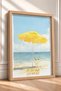 Positano Marina Grande Beach Umbrella Framed Painting Italy Poster Wall Decor Itn052 - 2