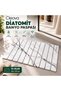Diatomaceous Super Absorbent Bath Mat, Quick-Drying Foldable Natural Stone White