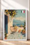 Lemon Tree Blue Door Terrace Framed Painting Italy Poster Living Room Kitchen Wall Decor Itn055 - 3