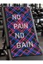 No Pain No Gain Printed Sports Fitness Towel 50X100 cm Cotton Inner Surface High Absorbent Quick Drying Sports Athlete Towel Fitness Training Gym Boxing - 4
