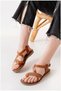 Women's Genuine Light Leather Motion Orthopedic Tight Sandals - 3