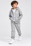 Smile Figured Light Gray Zippered Children's Tracksuit Set Age 8 - 2