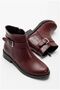 Women's Croco Comfort Boots with Accessories, Buckle and Daytime Zipper - 4