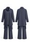 Bora Suit with Gradual Striped Front and Trousers 919 Navy Blue - 4