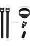 100PCS 6-Inch Reusable Cable Ties – Adjustable Hook and Loop Cord Organizer Straps for Wires, Electr - 2